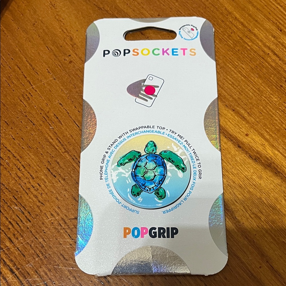 NWT PopSockets PopGrip with Turtle Design